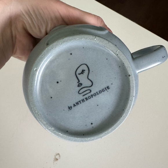 Blue Face Anthropologie coffee mug - Picture 2 of 4